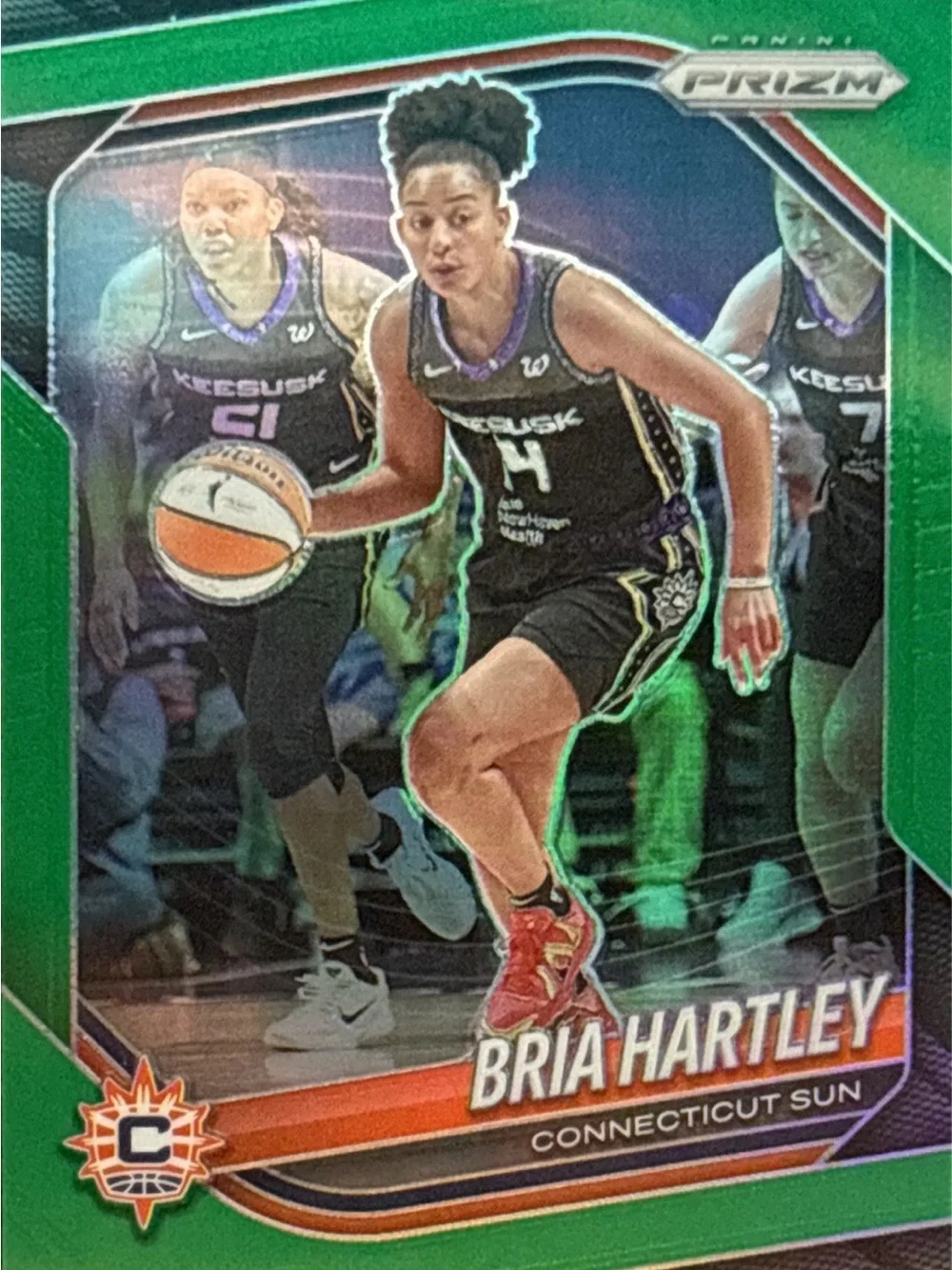 Panini Prizm Bria Hartley Green Prizm Basketball Card